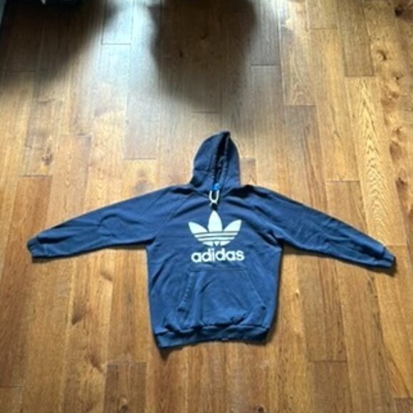 Adidas Originals Trefoil Logo Hoodie – Navy Blue – Size XL - Picture 1 of 5